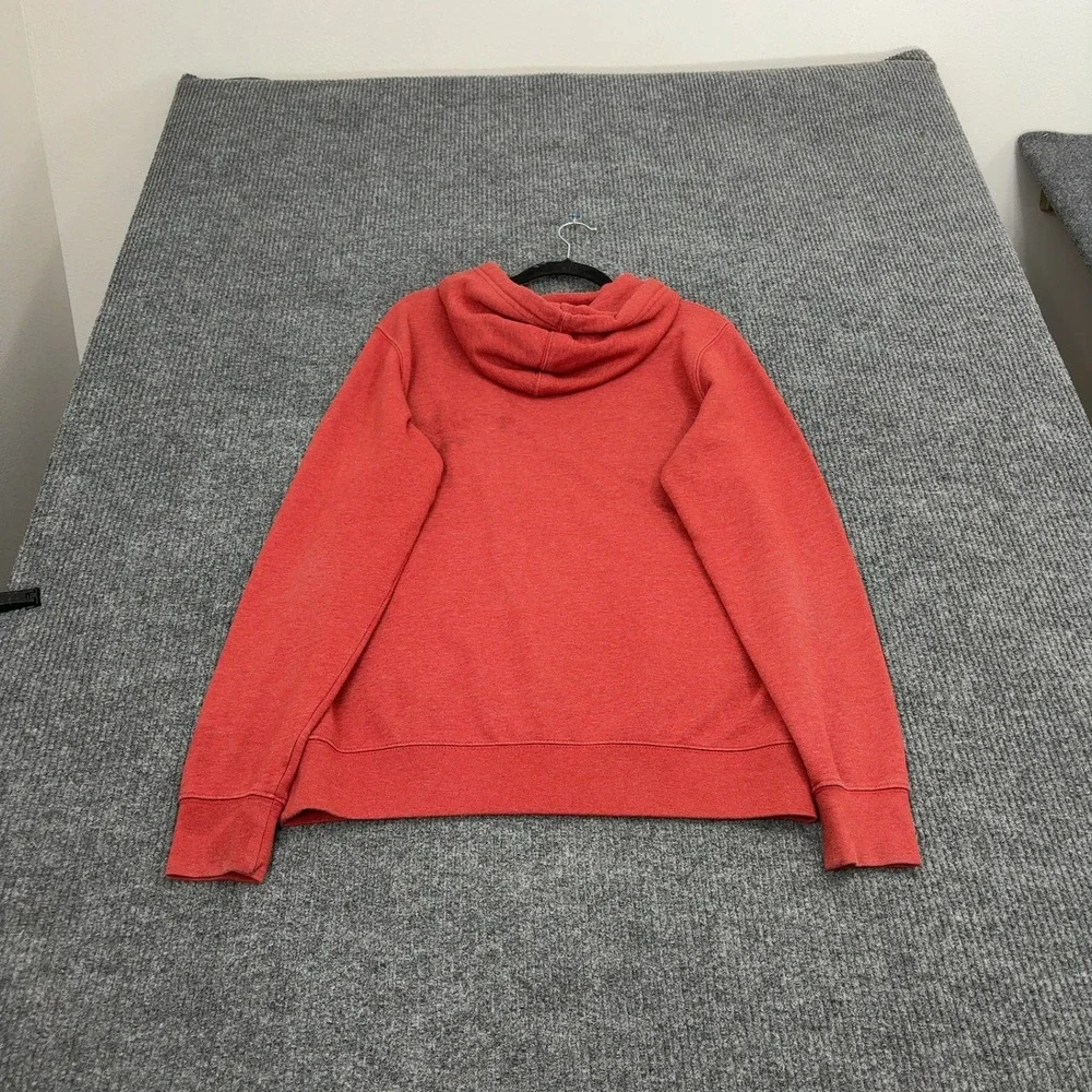 The North Face Hoodie Mens M Red Cotton Polyester Logo Pullover Gorpcore